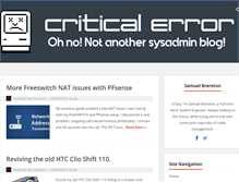Tablet Screenshot of criticalerror.net